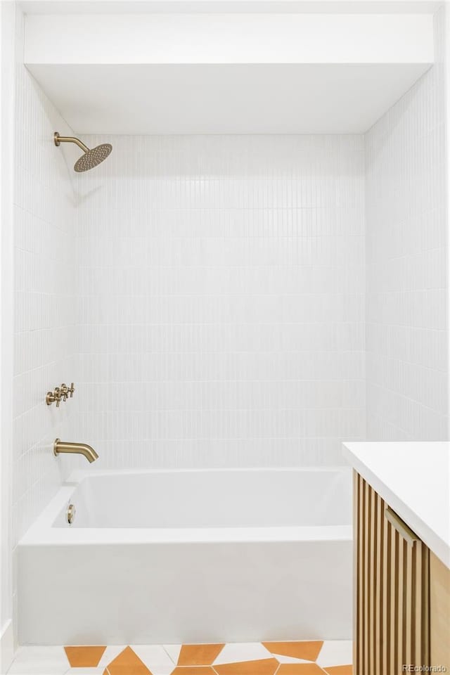 1330 Olive St, Denver, CO 80220 - bathroom with vanity and  shower combination