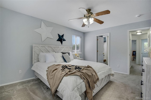 9080 Gale Blvd Unit 4, Thornton, CO 80260 - carpeted bedroom featuring multiple windows, baseboards, and ceiling fan