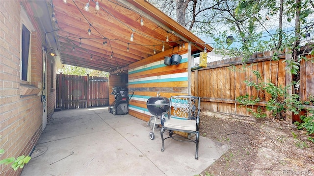 view of patio / terrace with fence