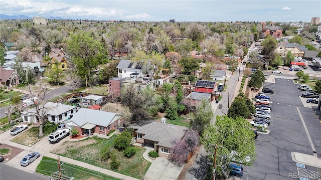 aerial perspective of suburban area