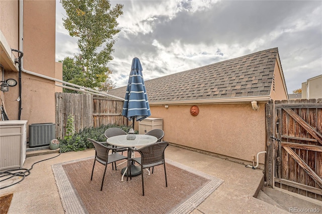 view of patio / terrace featuring cooling unit