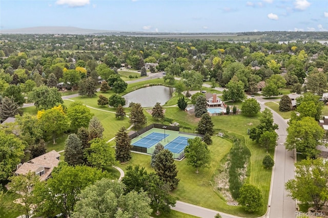 6128 S Coventry Ln E, Littleton, CO 80123 - aerial view of a large body of water and a tree filled landscape