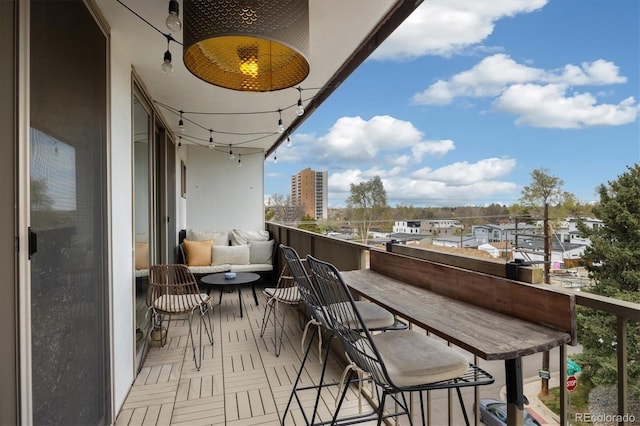 view of balcony