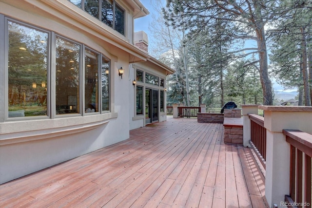 2828 Keystone Dr, Evergreen, CO 80439 - view of wooden terrace