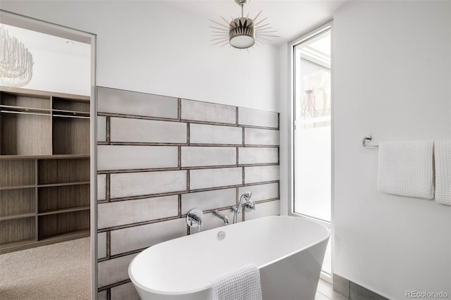 bathroom featuring a bathing tub