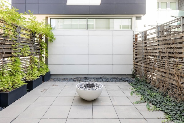 view of patio / terrace with fence