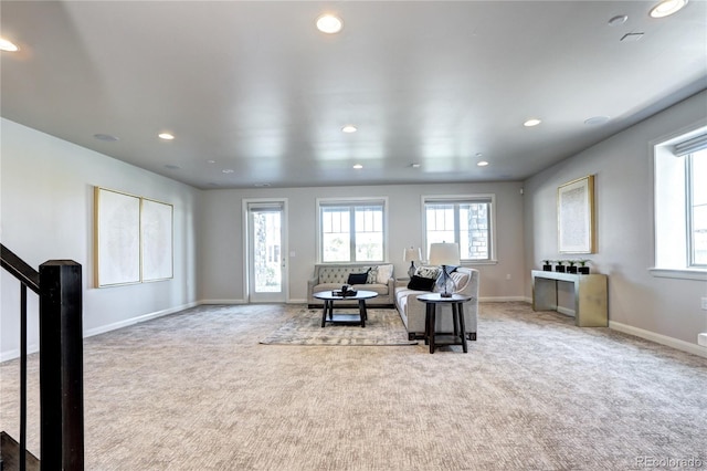 365 Casalon Pl, Superior, CO 80027 - living area with carpet, baseboards, and recessed lighting