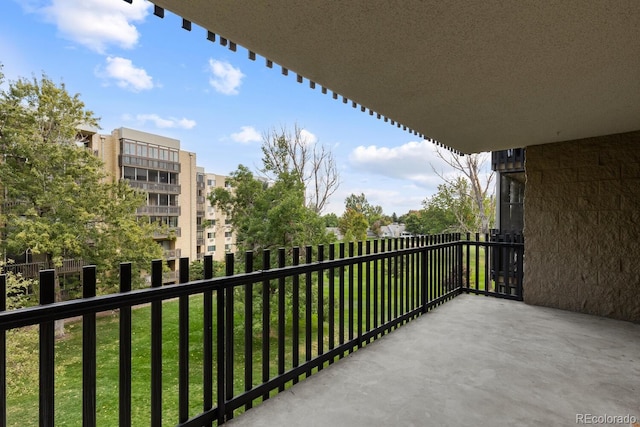 view of balcony