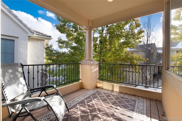 view of balcony