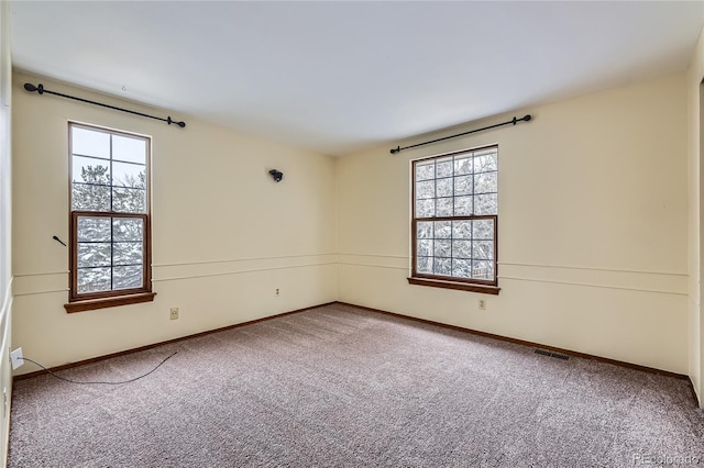 view of carpeted empty room