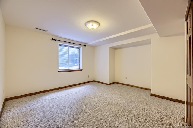 view of carpeted empty room