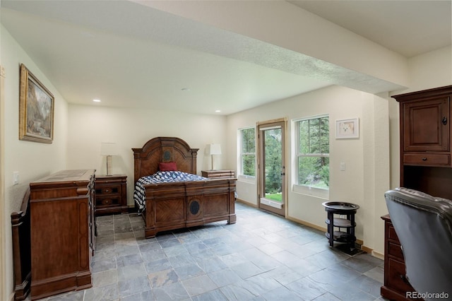 178 Cree Ct, Lyons, CO 80540 - bedroom featuring access to outside and recessed lighting
