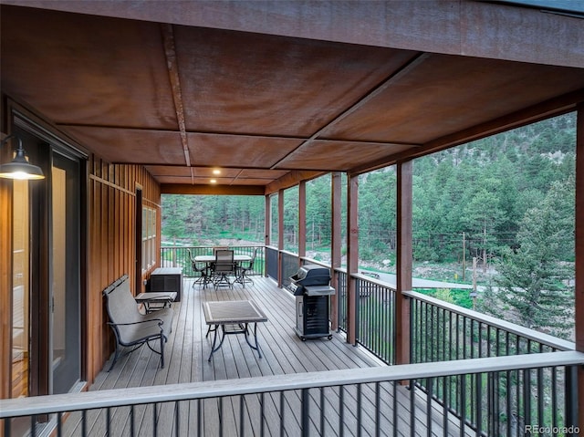 178 Cree Ct, Lyons, CO 80540 - deck with outdoor dining area and grilling area