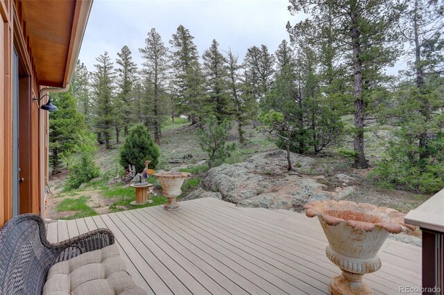 178 Cree Ct, Lyons, CO 80540 - view of wooden terrace