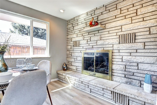 2921 E Colorado Ave, Denver, CO 80210 - office space featuring a fireplace and wood finished floors