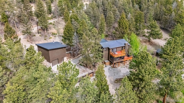 2028 Redhill Rd, Fairplay, CO 80440 - view from above of property with a forest