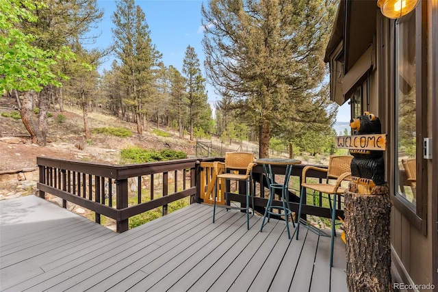 2028 Redhill Rd, Fairplay, CO 80440 - view of wooden deck