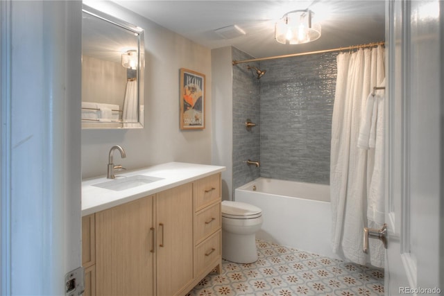 8140 S Storm King Peak, Littleton, CO 80127 - bathroom with shower / bath combo with shower curtain and vanity