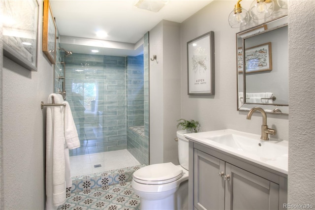8140 S Storm King Peak, Littleton, CO 80127 - full bath with vanity and tiled shower