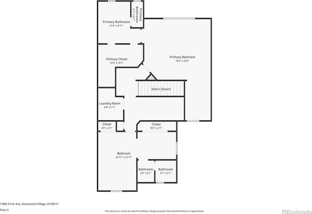11883 E Fair Ave, Greenwood Village, CO 80111 - view of home floor plan