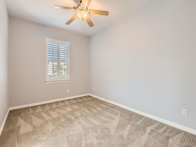 11883 E Fair Ave, Greenwood Village, CO 80111 - empty room featuring carpet flooring and a ceiling fan