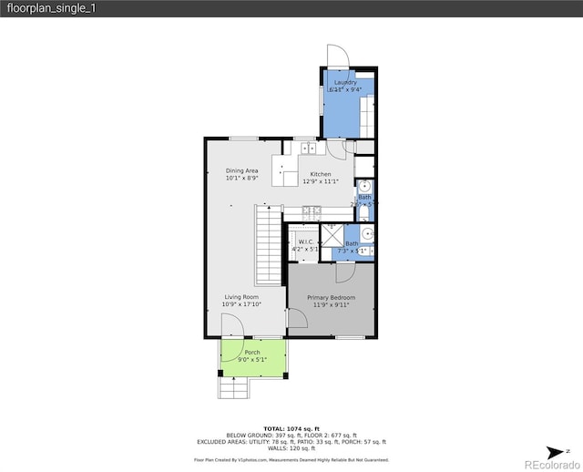 1005 S Pennsylvania St, Denver, CO 80209 - view of property floor plan
