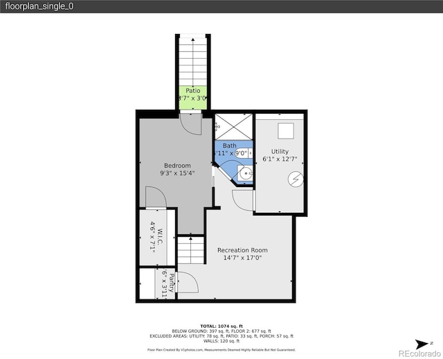 1005 S Pennsylvania St, Denver, CO 80209 - view of floor plan / room layout