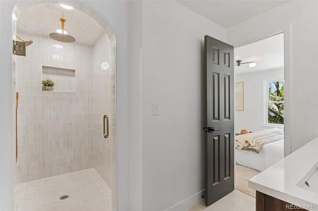 4269 Carter Trl, Boulder, CO 80301 - ensuite bathroom featuring a stall shower and vanity