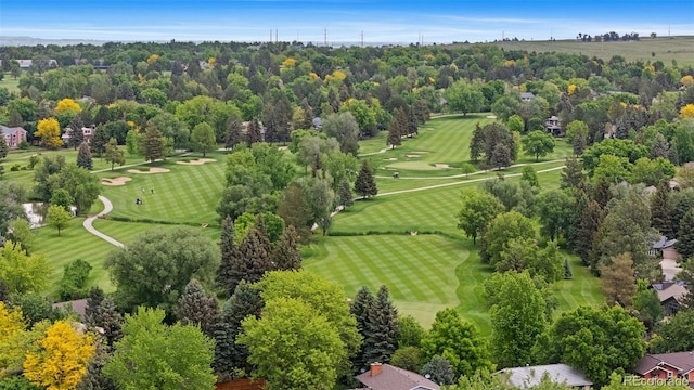 4269 Carter Trl, Boulder, CO 80301 - aerial view of a local golf course and a tree filled landscape