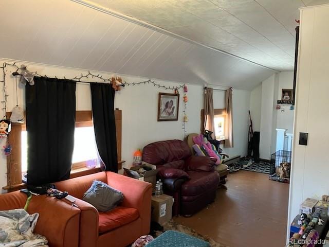440 Colorado Ave, Stratton, CO 80836 - living room featuring vaulted ceiling