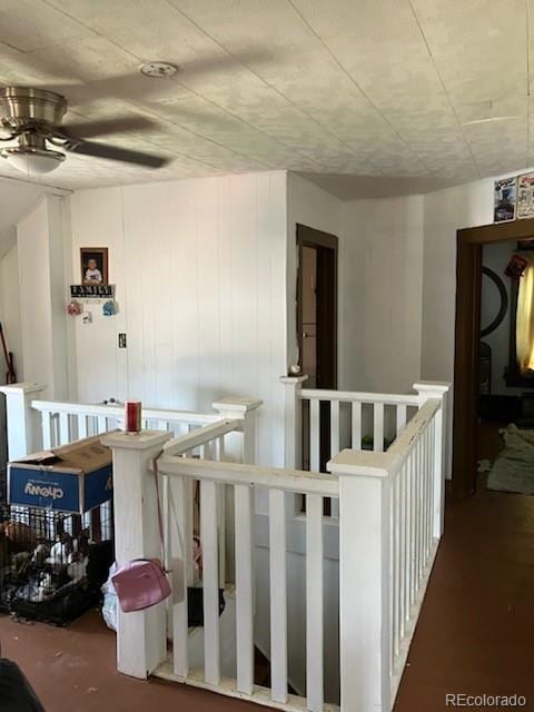440 Colorado Ave, Stratton, CO 80836 - stairs with a ceiling fan