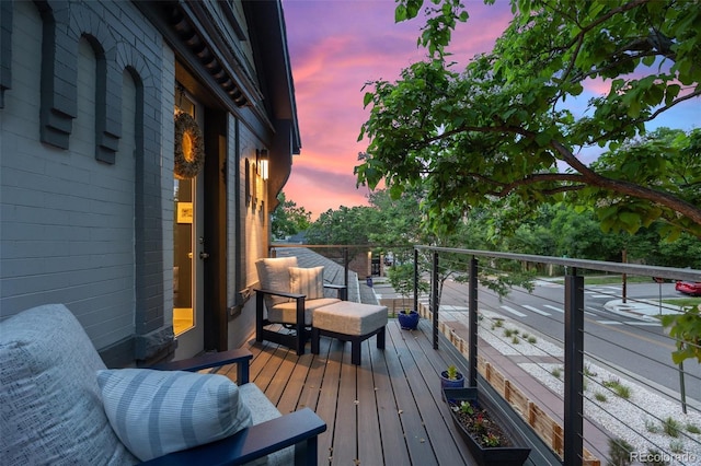 3410 Pecos St, Denver, CO 80211 - view of deck at dusk