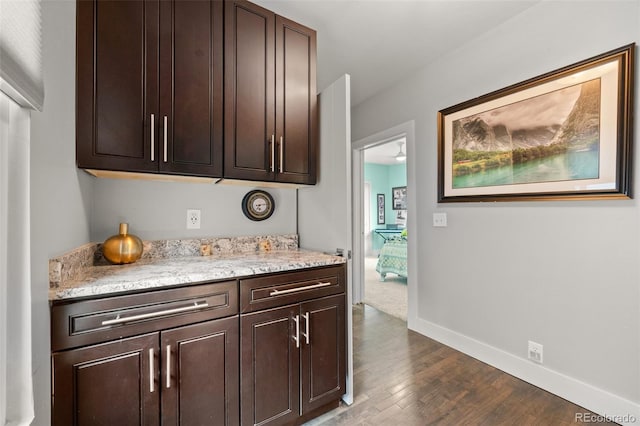 3410 Pecos St, Denver, CO 80211 - bar area with dark wood-type flooring and baseboards