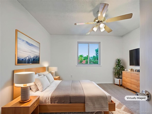 12238 Monroe Dr, Thornton, CO 80241 - bedroom featuring light colored carpet and ceiling fan