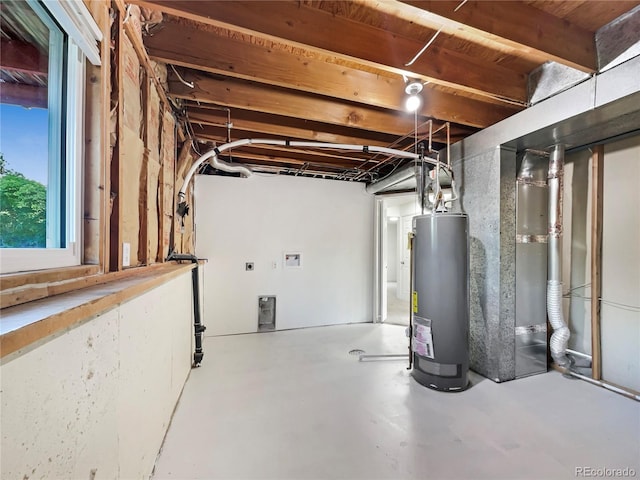 12238 Monroe Dr, Thornton, CO 80241 - below grade area featuring gas water heater