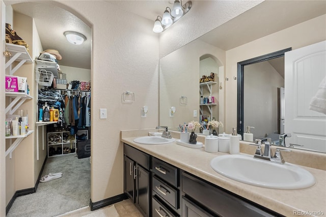 bathroom with vanity