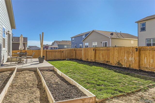 view of yard featuring a patio area