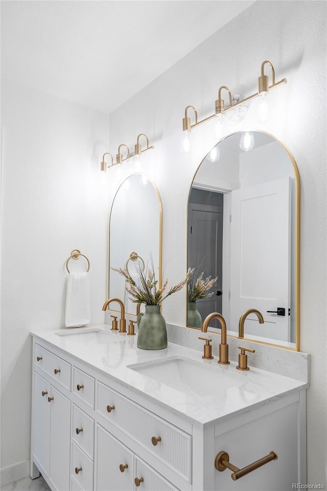 bathroom featuring vanity