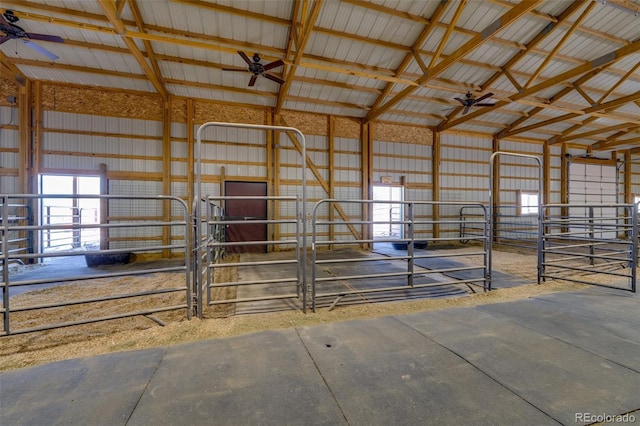 view of horse barn