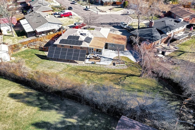 drone / aerial view featuring a residential view