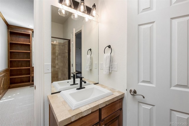 full bathroom with vanity