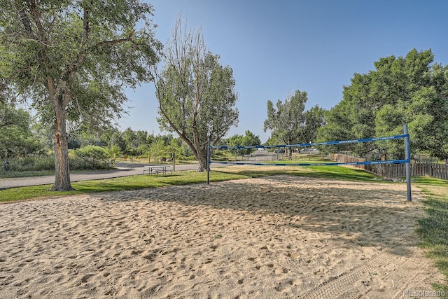 view of community with volleyball court