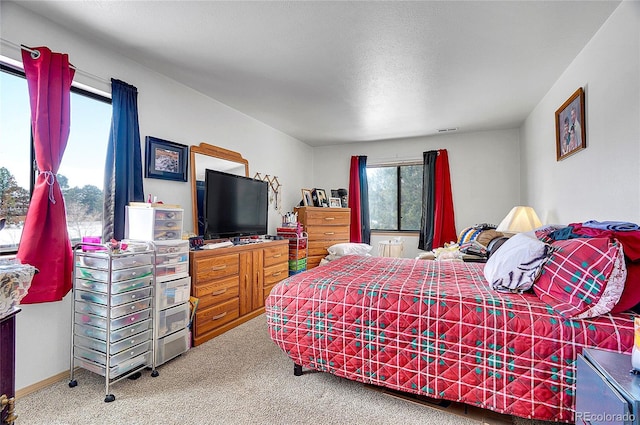 bedroom featuring carpet floors