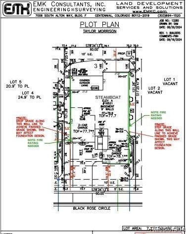 16521 Black Rose Cir, Parker, CO 80134 - survey map / technical document