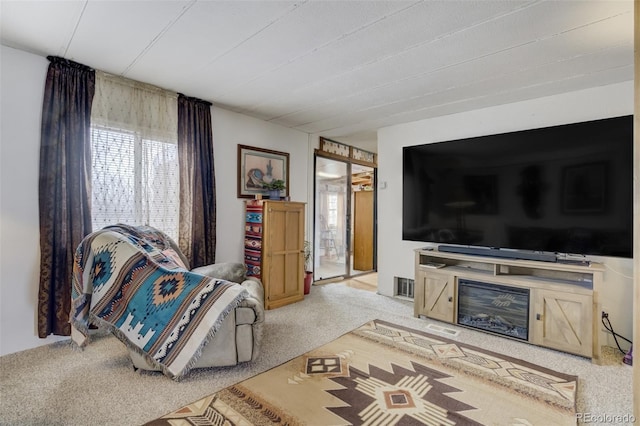 41215 Alta Vista Rd, Ramah, CO 80832 - carpeted living area featuring visible vents