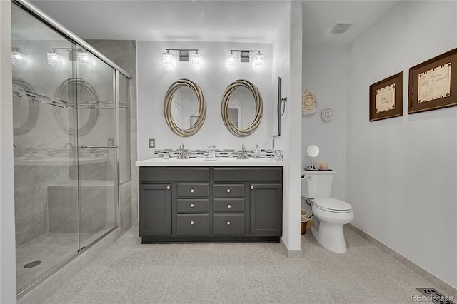 215 Mcafee Cir, Erie, CO 80516 - bathroom with double vanity and a stall shower
