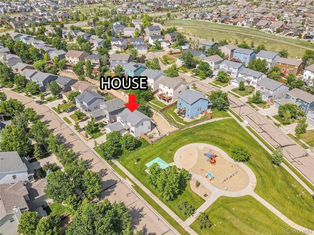 215 Mcafee Cir, Erie, CO 80516 - aerial perspective of suburban area