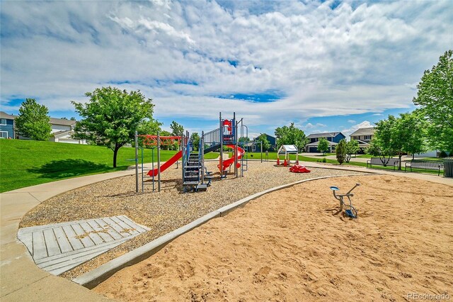 215 Mcafee Cir, Erie, CO 80516 - communal playground featuring a yard