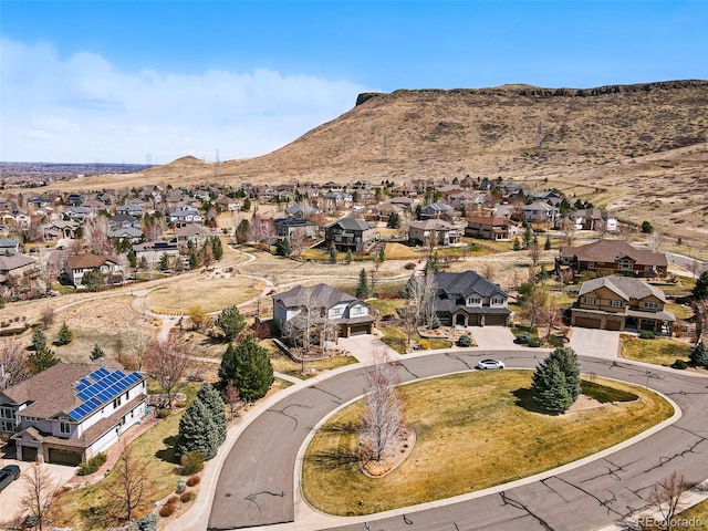 19423 W 52nd Dr, Golden, CO 80403 - birds eye view of property featuring a residential view and a mountain view
