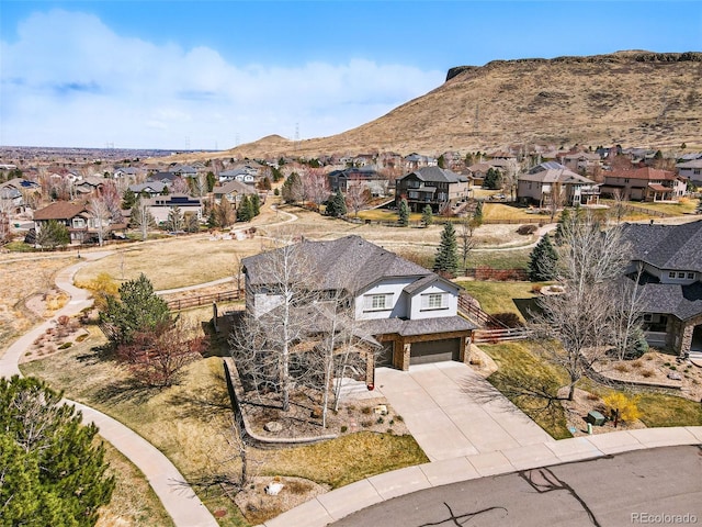 19423 W 52nd Dr, Golden, CO 80403 - birds eye view of property featuring a residential view and a mountain view